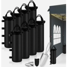 Pavilion Sandbags Weights, 16-Piece Heavy Duty 800D Oxford Fabric with Shovel, Weighted Fill Bags for Garden, Beach, Ten