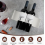 Refrigerator Bottle Holder, 2 Pack Stackable Wine Rack, Non Slip Drink Organizer for Fridge, Cabinet and Cupboard, Grey 3