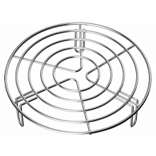 Stainless Steel Steaming Rack Insert, Round Cooking Stand for Pots, Cake Cooling Rack and Steamer Insert, 23 x 5.5 cm