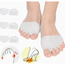 Toe Separators and Metatarsal Pads for Women, 3 Pairs, Soft Breathable Forefoot Cushions for Bunions, Hammer Toes and Me