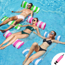 3 Pack Pool Float Water Hammock,Inflatable Swimming Pool Float Hammock for Adults