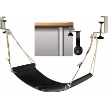 Adjustable Under Desk Foot Hammock, Practical Office Footrest with Headphone Hook for Relaxation at Work