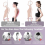 Posture Corrector for Women and Men, Adjustable Back Support, Breathable Shoulder Straps, Back Brace for Upper Back, Nec 3