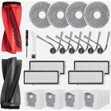 22-Piece Accessory Set for Qrevo S5V, Qrevo Curv, Qrevo Curv S5X, Qrevo Edge and Qrevo Edge S5A, 2 Main Brushes, 4 Dust