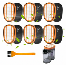 6 Piece Filter Set for Cordless Vacuum Cleaner, Replacement Filter Accessory Compatible with FC5005/01 FC6812 FC6813 FC6