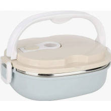 Thermal Bento Lunch Box with Stainless Steel Insulation, Single Layer 800ml Portable Food Container
