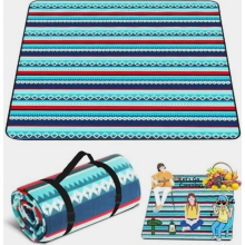 Picnic Blanket 200 x 200 cm, Waterproof Backing, Thermal Insulation, Washable Beach Mat with Carry Handle for Outdoor Ca