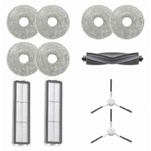Vacuum Cleaner Accessory Set for L10 Prime, L10s Ultra and L10 Ultra, 1 Main Brush, 2 Side Brushes, 2 Dust Filters and 6