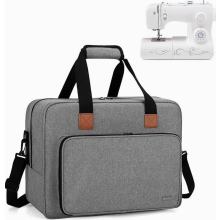 Sewing Machine Carrying Bag, Durable Quilted Transport Case with Padded Handles for Home Storage and Travel