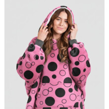 Sherpa Fleece Hoodie Blanket Oversized Big Hooded Soft Flannel Unisex Sweatshirt