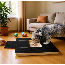 Durable Dog Nail Scratch Pad with Treat Box, Scratch Board for Nails and Paw Care, Extendable Treat Reward Scratcher for