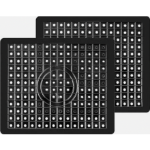 Set di 2 tappetini protettivi per lavello, tappetini in gomma per lavello da cucina e bagno, tappetino antiscivolo per lavabo, tappetino per