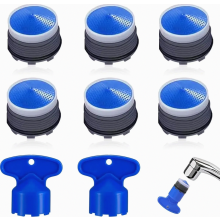Confezione da 6 aeratori per rubinetto M18.5, regolatori di flusso con filtro per rubinetto e 2 chiavi per filtrare e addolcire l'acqua in c