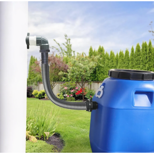 Rainwater Collector for 70-110 mm Downpipe, Rain Barrel Connector for Gutter Downpipe 1