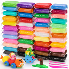 QMAY Air Dry Clay, 48 Colors Ultra Light Magic Clay for Kids