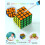 ROXENDA Speed Cube Set, 2X2 3X3 4X4 Pyramid Cube Original Fast with Instruction [4 Pack](Sticker Cube Set) 4