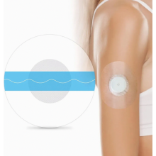 Cerotti sensore impermeabili e traspiranti, confezione da 50 pezzi, coperture adesive trasparenti delicate sulla pelle per sensori da 1, 2,