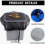 2 Pack Rain Barrel Net Cover, 80 cm Diameter, Drawstring Adjustable Protective Mesh, Leaf and Mosquito Protection 3