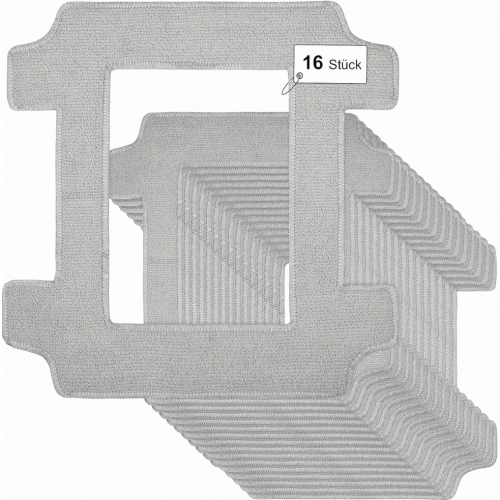 16-Pack Reusable Microfiber Cleaning Pads for Window Cleaning Robot, Washable Cloths Effectively Remove Stains and Dust