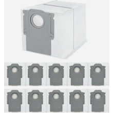 Pacote com 12 sacos de pó para estações de esvaziamento automático de aspiradores robóticos, sacos de reposição de grande capacidade para Qr