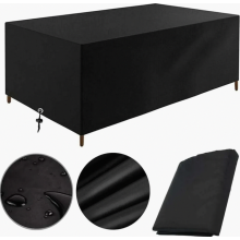 Capa para Móveis de Jardim 200 x 100 x 75 cm, Impermeável, Resistente ao Vento, Raios UV e ao Frio, em Tecido Oxford, para Mesa de Jardim.