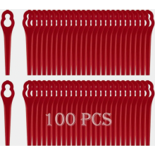 Conjunto de 100 lâminas de reposição compatíveis com acessórios para aparador de grama FRT18A, FRT18A1, FRT20A1, BG-CT 18 Li, RG-CT 18 L