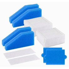 Conjunto de 2 filtros, conjunto completo de 5 peças de reposição compatível com aspiradores de pó Thomas Aqua+, alternativa ao conjunto de f