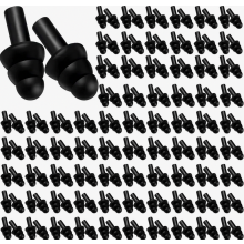 200 pares de protetores auriculares de silicone, macios, reutilizáveis, à prova d'água, com redução de ruído para dormir, nadar, atirar e tr