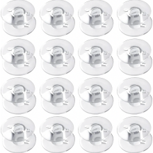 100 bobinas de plástico transparente para máquina de costura, tamanho universal para Brother, Singer, Kenmore, Janome e a maioria das máquin