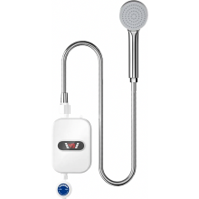 Aquecedor de água instantâneo, visor digital LCD, unidade de chuveiro termostática, aço inoxidável 304 à prova d'água, aquecimento rápido se