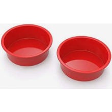 Forma redonda de silicone de 15 cm, antiaderente, ideal para bolos em camadas, cheesecakes e bolos arco-íris. Pode ser usada na fritadeira e