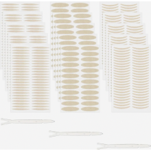 Conjunto de 720 peças de fita adesiva dupla para pálpebras, 3 estilos de tiras para pálpebras em tons de pele, adesivos invisíveis à prova d