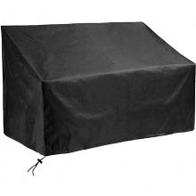 Capa para banco de jardim externo, impermeável, resistente ao vento e aos raios UV, em tecido Oxford 210D, 134 x 66 x 63 polegadas / 89 cm