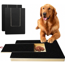 Lixadeira de unhas para cães com compartimento para petiscos e superfície para arranhar, ferramenta para cuidar das unhas de animais de esti