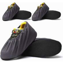 Calçados antiderrapantes reutilizáveis e laváveis para trabalhadores da construção civil, capas de proteção duráveis para os pés, tamanho G,