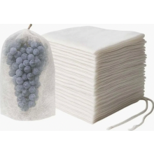 100 Sacos de Organza para Proteção de Frutas, 15 x 38 cm, com Cordão, Sacos de Malha Reutilizáveis e Respiráveis para Frutas e Verduras
