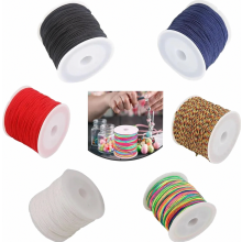 rolos de cordão elástico para pulseiras, fio trançado para pulseiras artesanais, fio elástico para confecção de joias, durável.
