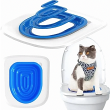 Kit de treinamento para gatos reutilizável, sistema universal de treinamento para ajudar seu gato a aprender a usar o vaso sanitário, resist