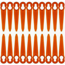100 lâminas de substituição compatíveis com aparadores de grama Stihl PolyCut 2-2 e PolyCut 3-2, lâminas de corte de plástico para FSA 45