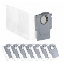 Conjunto de 8 Sacos de Pó para Aspirador Robô, Grande Capacidade de 2,7L, Compatíveis com Saros 10R, Q Revo, Qrevo Pro, Qrevo MaxV, Qrevo