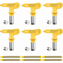 Conjunto de 12 bicos de pulverização sem ar com filtros e pontas de reposição 211-623 para pulverizadores de tinta sem ar.