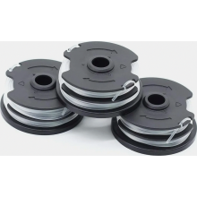 Kit com 3 bobinas de reposição para aparador de grama, 1,6 mm x 4 m, fio de nylon resistente para aparadores de grama sem fio, compatível co