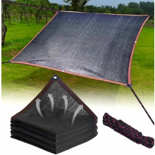 Tela de sombreamento 3 x 4 m com ilhós, leve e durável, com proteção UV, ideal para pérgola, jardim, estufa, galinheiro, etc.