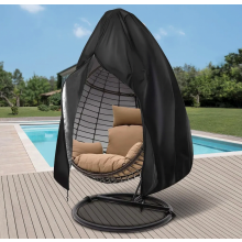 Capa protetora impermeável para cadeira suspensa de exterior, em tecido Oxford 420D, com zíper e cordão, cor Egg C.