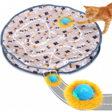 Brinquedo interativo para gatos adultos de interior, bola elétrica silenciosa que rola automaticamente e emite um som ao ser ativada por mov