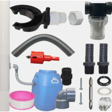 Desviador de água pluvial para tubos de queda de 70 a 110 mm, conector para reservatório de água da chuva, adaptador para tubo de queda.