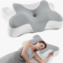 Ergonomický vankúš na krk z pamäťovej peny so 6-zónovou oporou na spanie a cestovanie