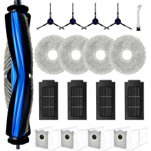 Súprava na výmenu vysávača pre ECOVACS DEEBOT T50 Omni, T50 PRO Omni a T50 Pro Omni Gen2, 4 prachové vrecká, 4 mopovacie podložky,