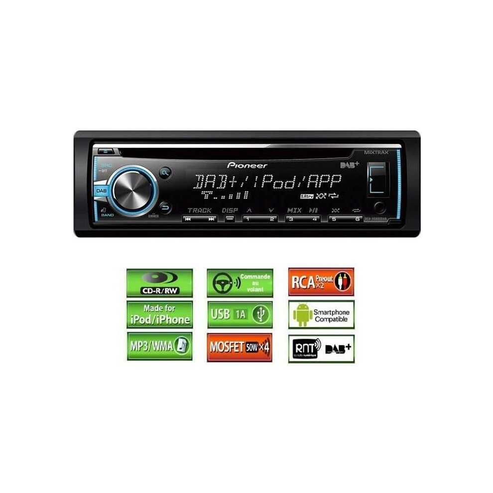 Pioneer Schwarz Autoradio, Deh-X6800dab - Image 4
