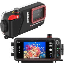 SeaLife Ultra Unterwasser-Tauchgehäuse für Smartphones - Tauchen bis zu 130 Fuß, wasserdichte Fotografie, Zugang zu Bedienelementen